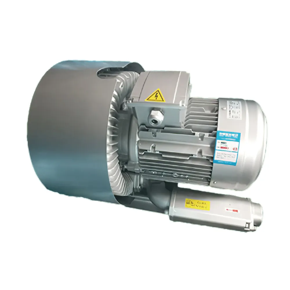 歐冠LD055H43R27 雙段 量大高壓鼓風機 5.5KW 5.33-6.33m3/min 吹吸兩用 -42-50KPa 吸塵 曝氣 增氧 攪拌專用風機